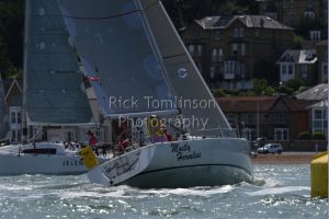 SORC The COVID SHAKEDOWN RACE Sunday 7th June 2020 Single and Double handed race around bouys in the Solent. Photo Rick Tomlinson Mostly Harmless