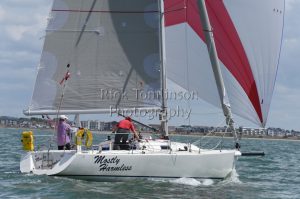 SORC The COVID SHAKEDOWN RACE Sunday 7th June 2020 Single and Double handed race around bouys in the Solent. Photo Rick Tomlinson Mostly Harmless